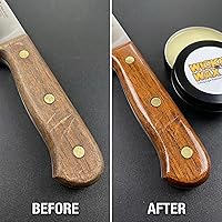 Vista 7 de Cera mimada – (2.0 onzas) – Protección de cuchillo de vanguardia – para acero, madera, epoxi, plástico y cuero – 100% orgánica y segura