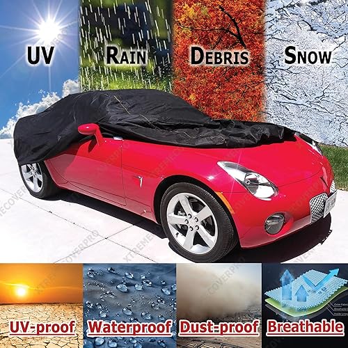 Vista 45 de Funda de coche para Mazda MX-5 Miata XTREMECOVERPRO PRO Series 2000, 2001, 2002, 2003, 2004, 2005, 2006, 2007, 2008, 2009, color negro Negro