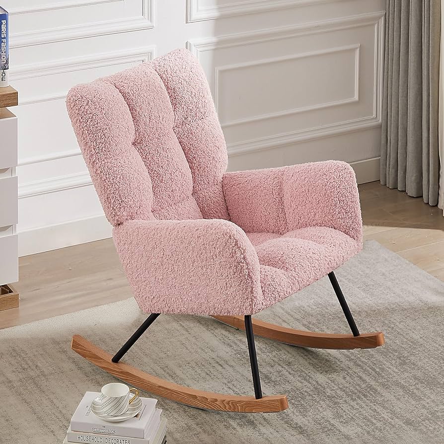 小物 Rockin'Chair Amazon.com: OOCCO Modern Wide Rocking Chair, Indoor Double
