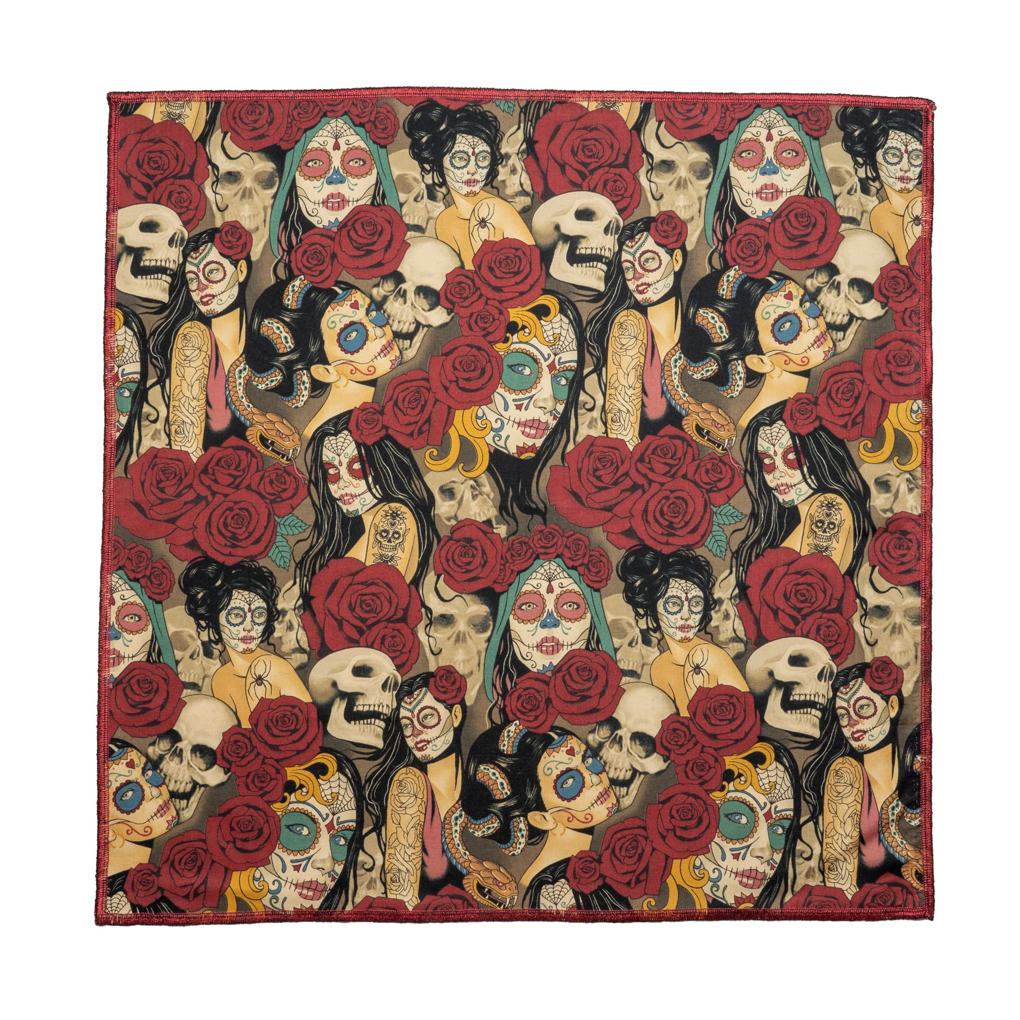 Day of the Dead Tattoo ladies Skull Snakes Bandana