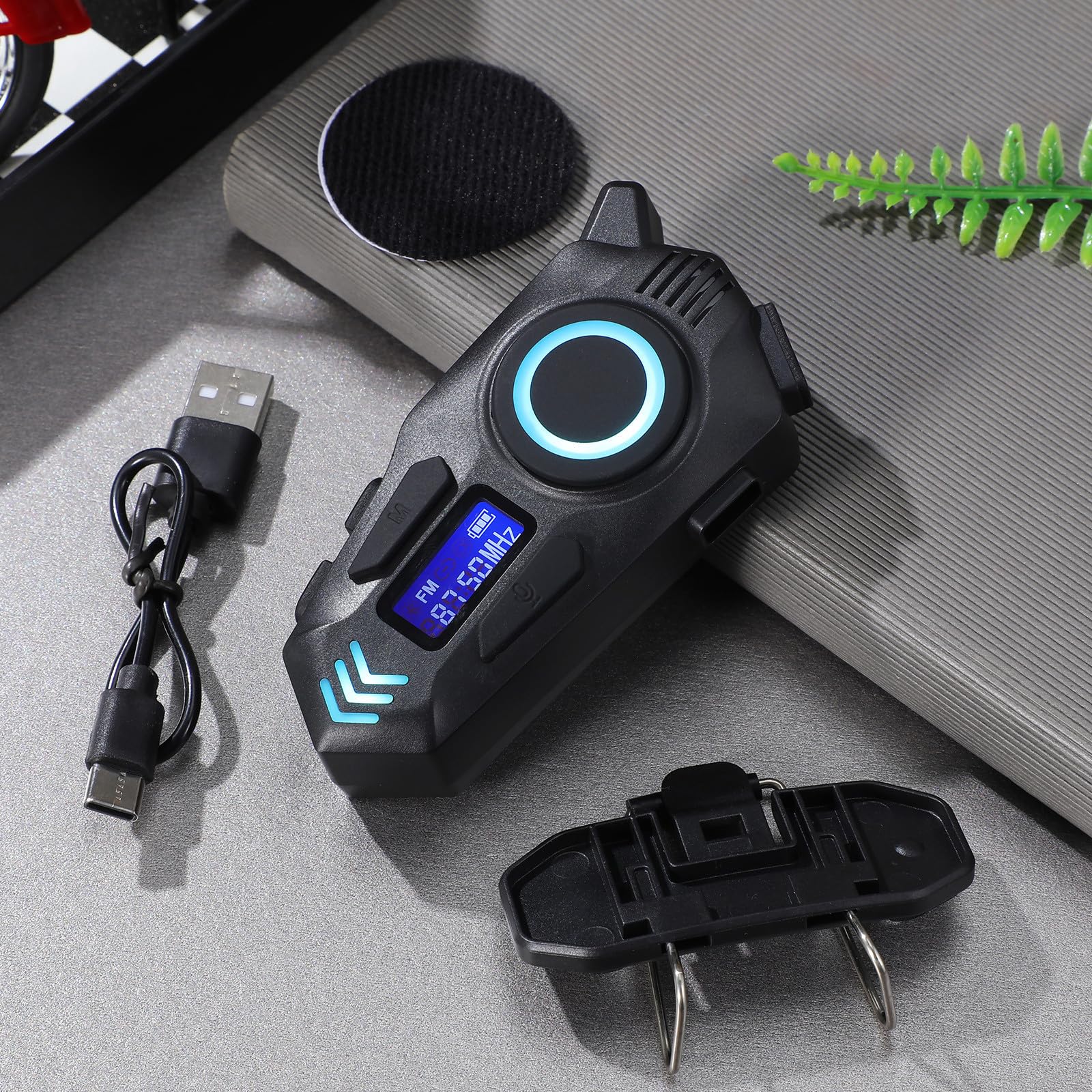 Gatuida Auriculares de Comunicación para Casco K09 6.0 Abs Negro