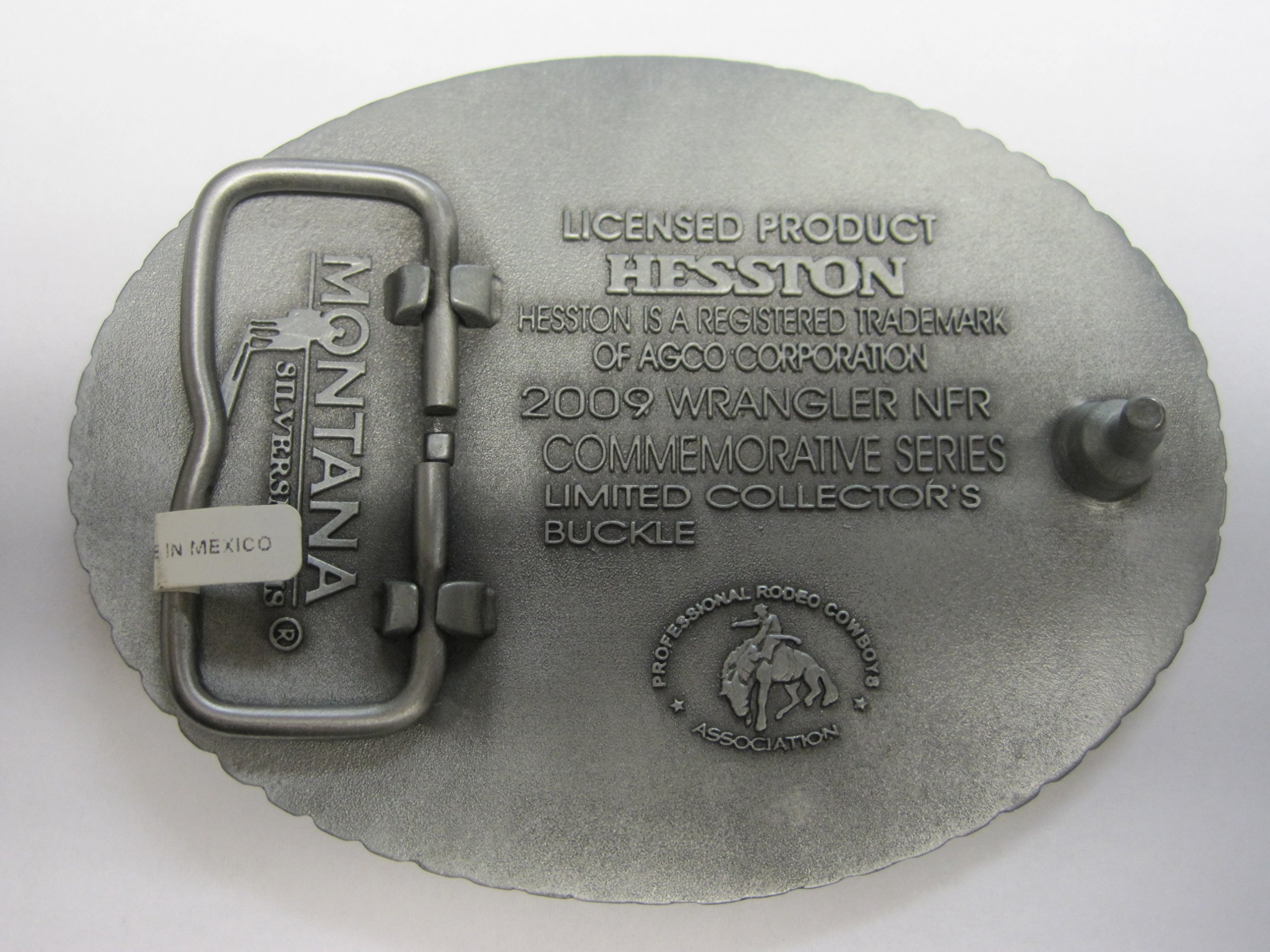 Wrangler NFR 2009 PCRA Las Vegas Silver Belt Buckle, Limited Edition 899/5000 Wrangler NFR 2016 PRCA Rodeo Las Vegas Montana SilverSmith  main image 3