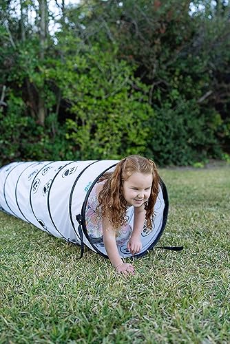 Vista 87 de Pacific Play Tents 41410 - Túnel de gateo Galaxy de 6 pies para niños con estrellas que brillan en la oscuridad Rojo, amarillo