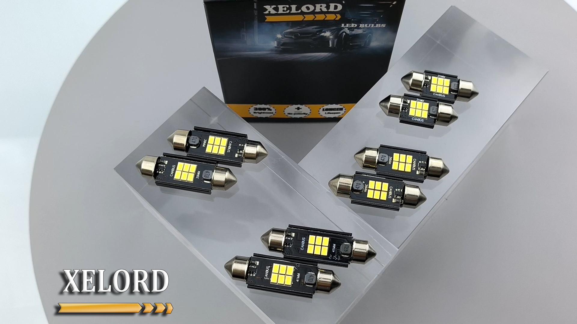 Lampadine LED C5W 39mm Per Auto - Luci Interior Cupola, Bagagliaio, Targa, Bianco Freddo 6000K, 2 Pezzi