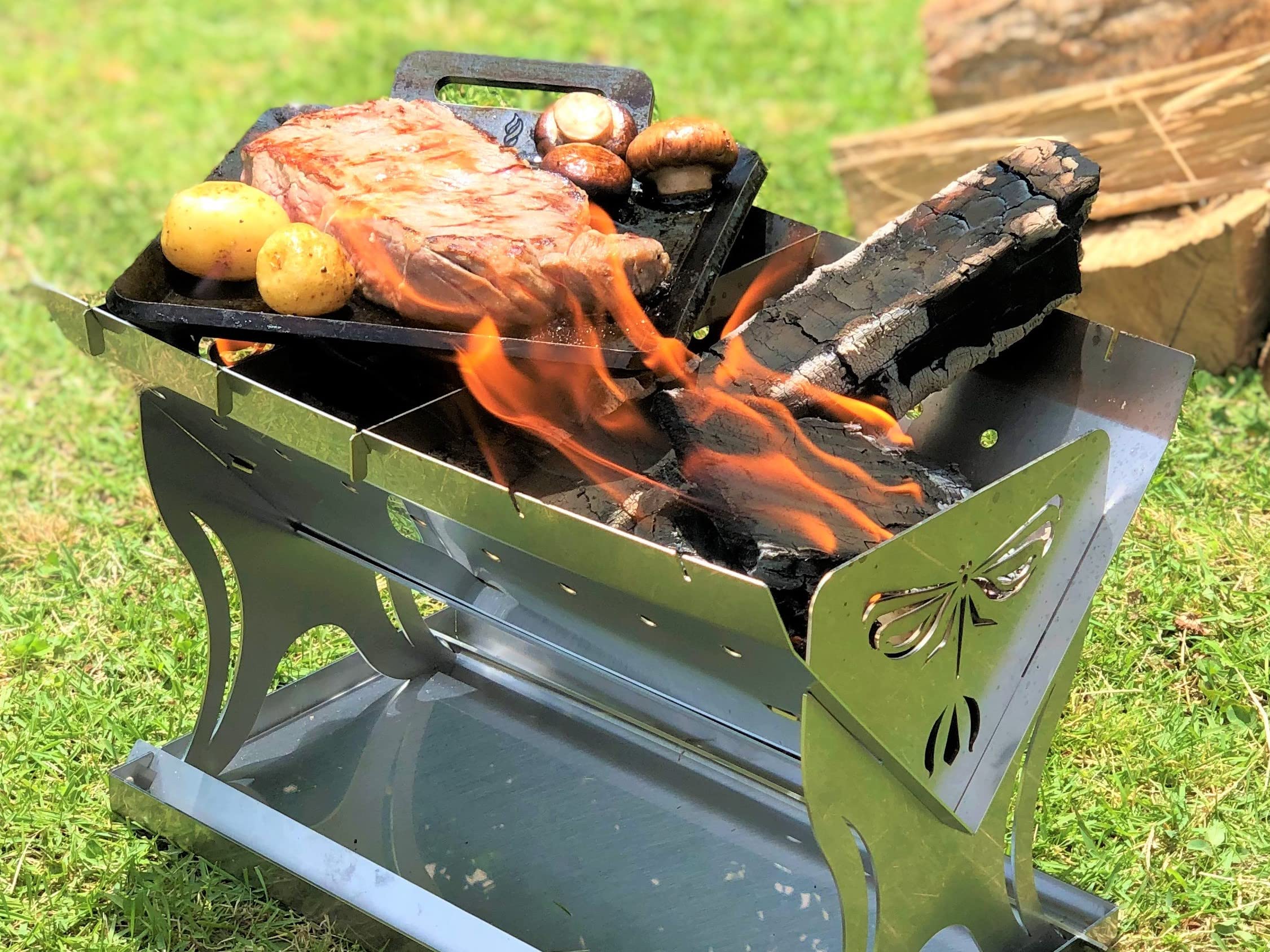 Amazon | Libelle リベル コンパクト焚き火台 火八（ヒバチ）ーM