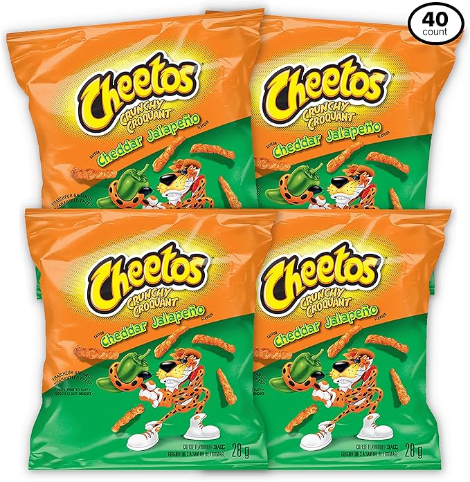CHEETOS Jalapeno Cheddar 28g (Pack of 40) Amazon.ca Grocery