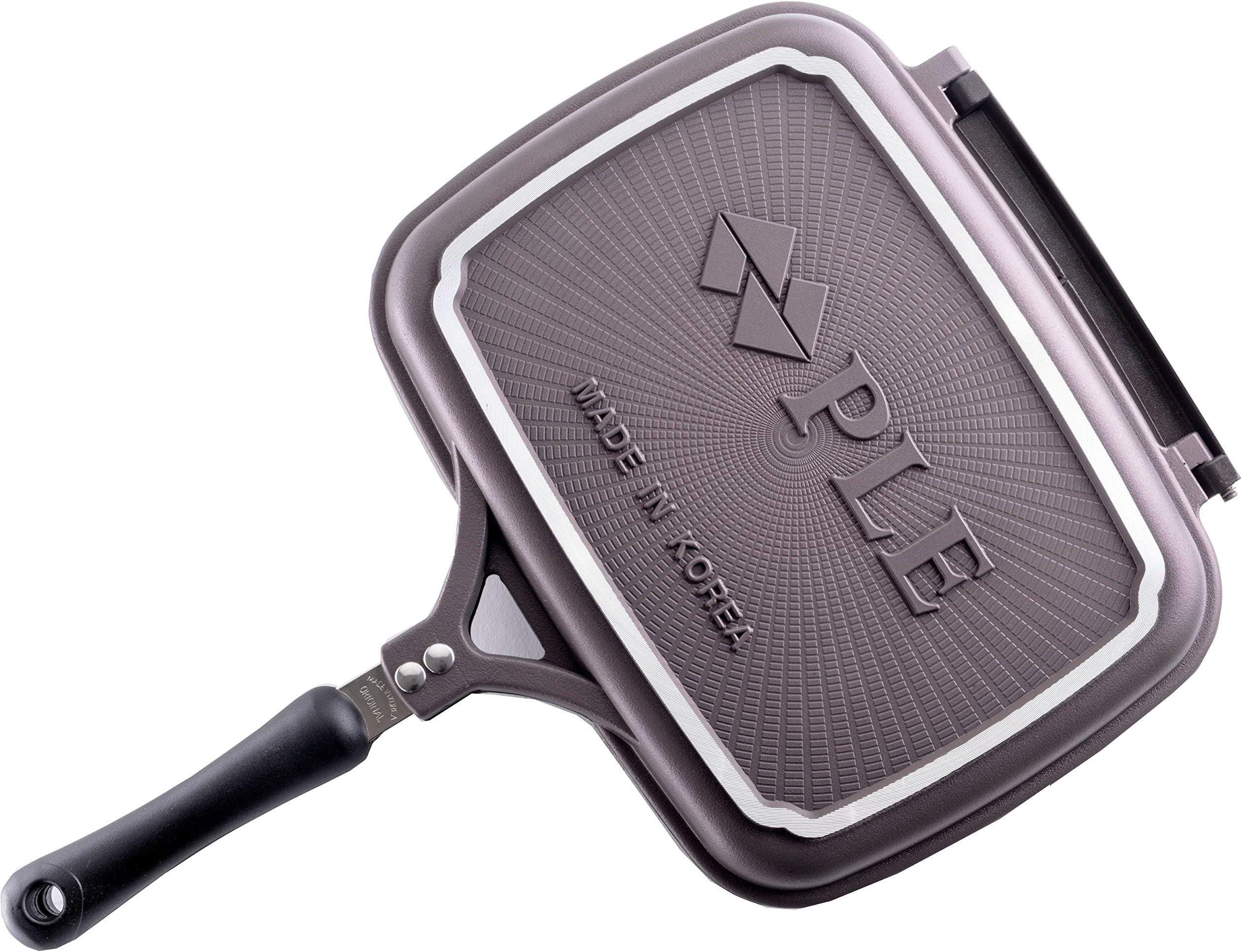 PLE Flip Pan, Double Pan, Fold Pan Low Pressure Cookware, Non-Stick & Non-Toxic Coatings, Korea