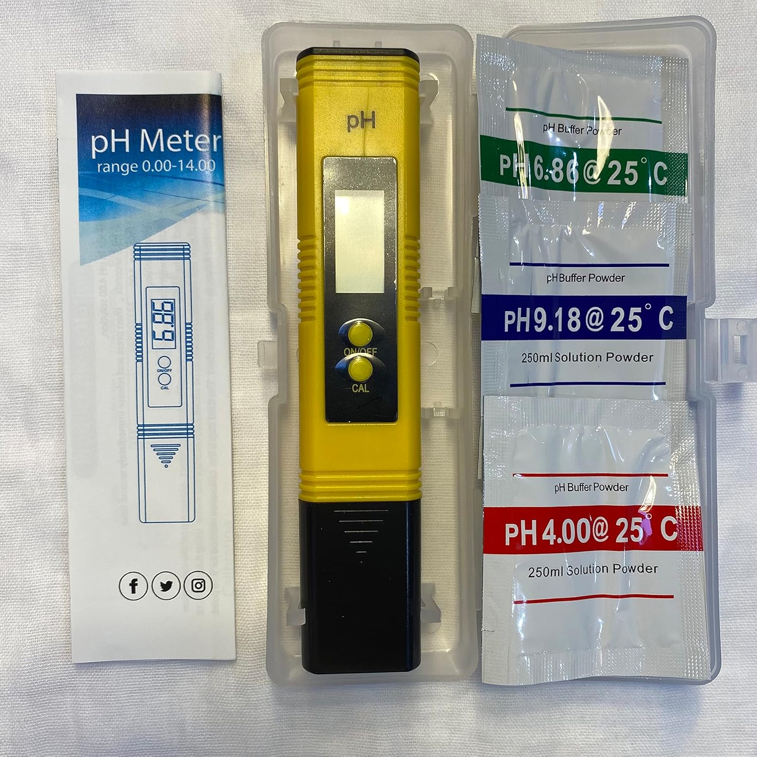 A Little Life Digital pH Meter PH Water Tester 014pH with 3x