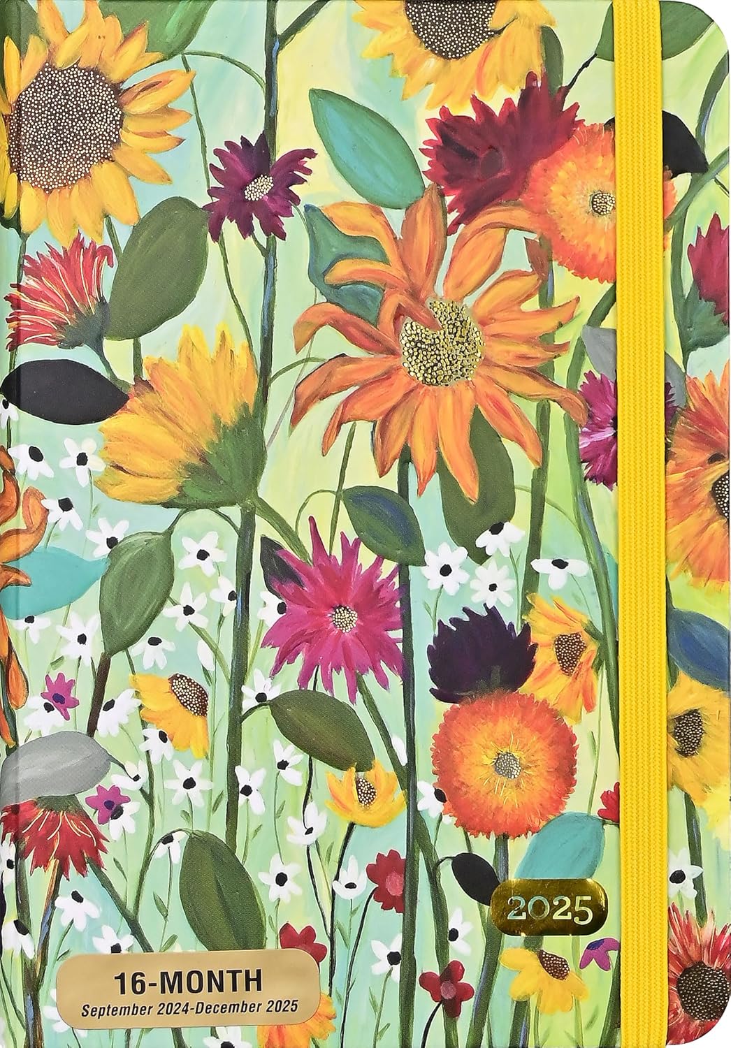 2025 Sunflower Dreams Weekly Planner (16 months, Sept 2024 to Dec 2025