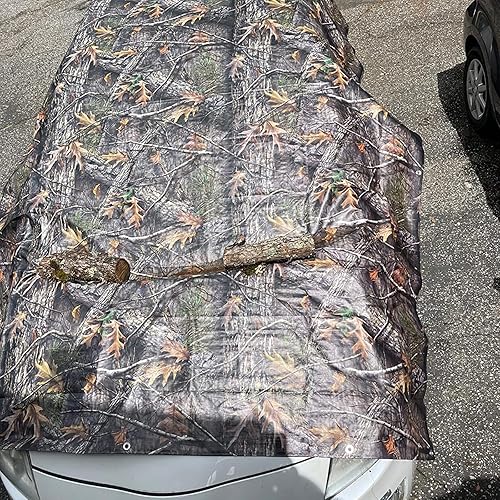 Miniatura 5 de Lona resistente de 0.354 in, impermeable, resistente a los rayos UV, utilizada para exteriores, caza, camping, mochileros, tienda de campaña, lona