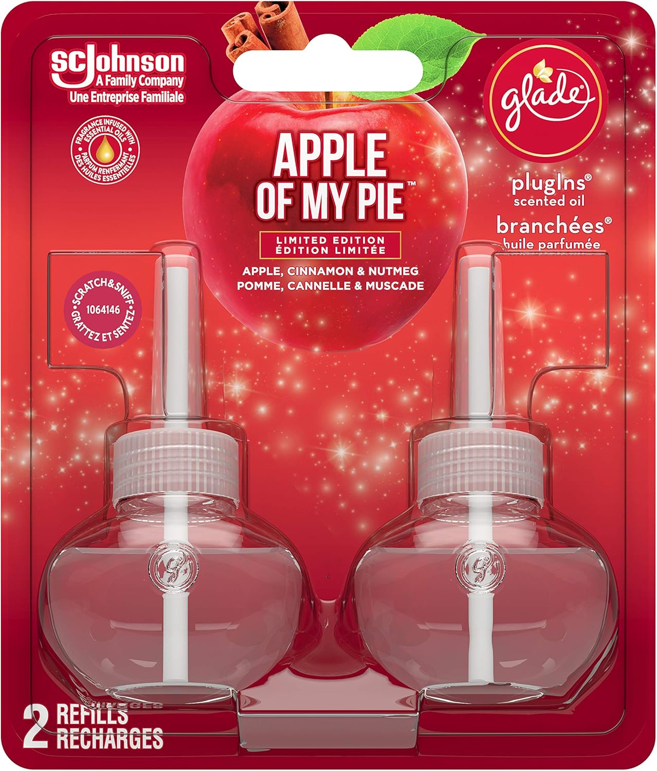Glade PlugIns Air Freshener Refill, Scented and Essential Oils for Bathroom and Home Fragrance