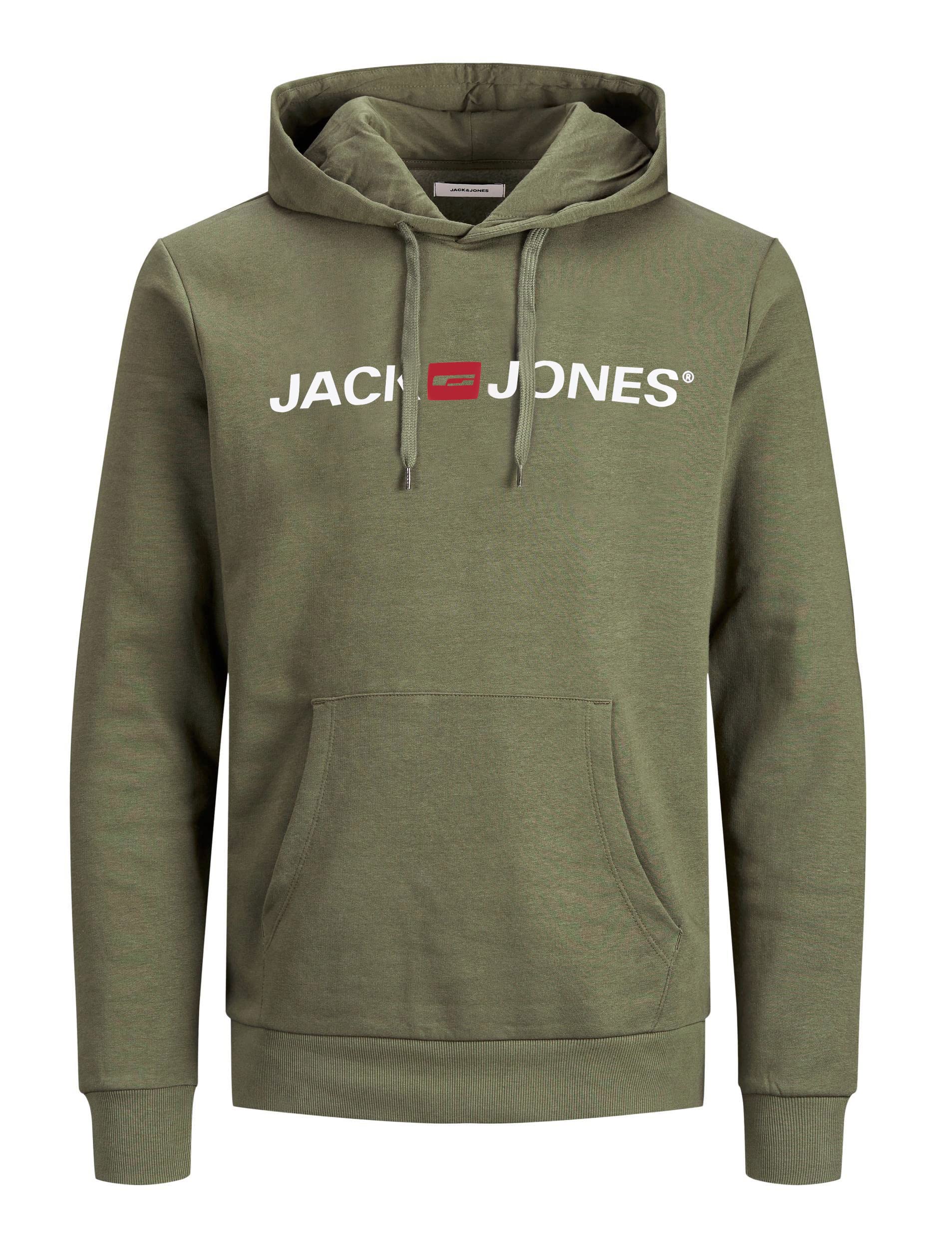 JACK & JONES Male logo hoodie, M