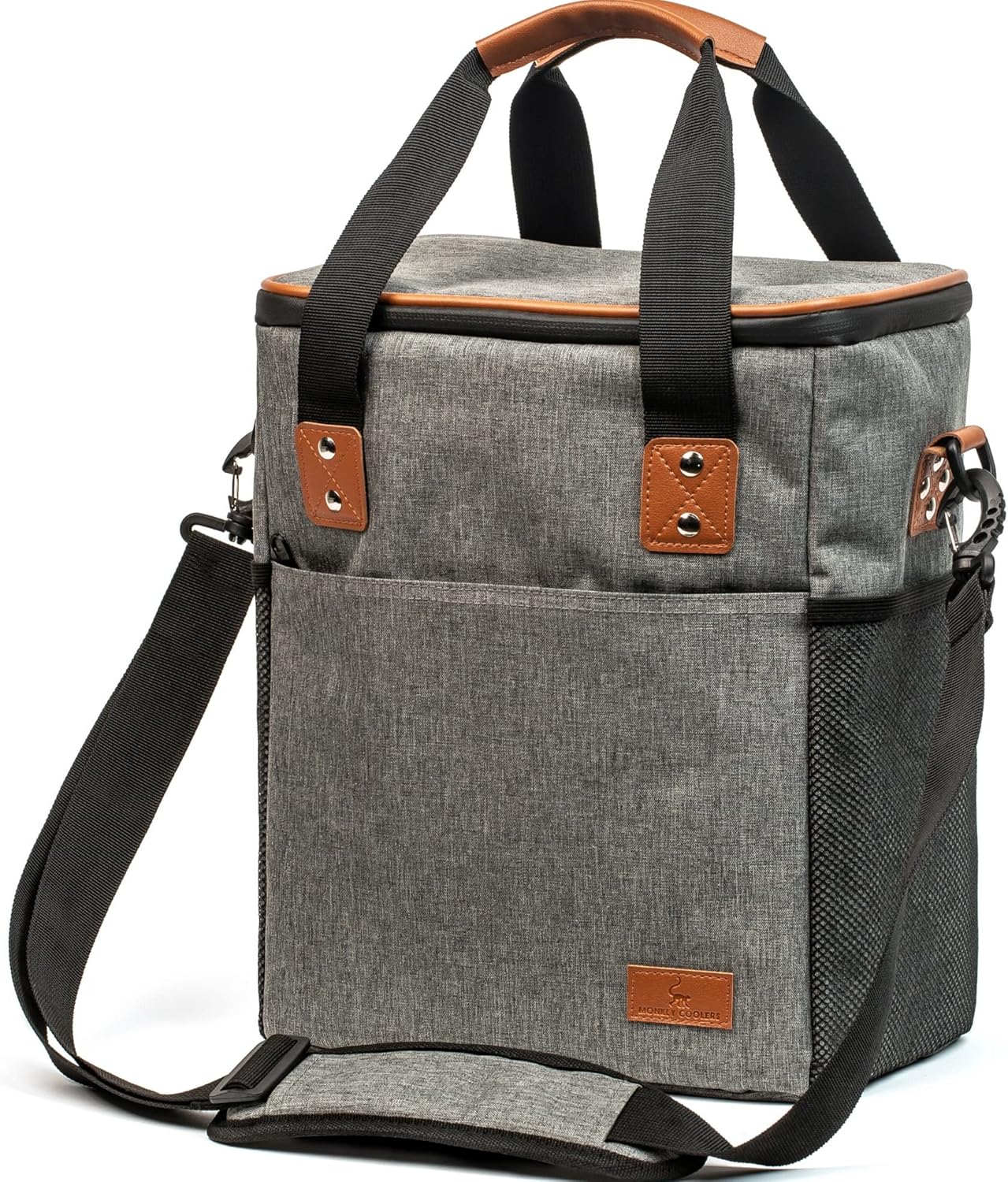 Insulated 6 Bottle Wine Tote Cooler Bag Perfect for