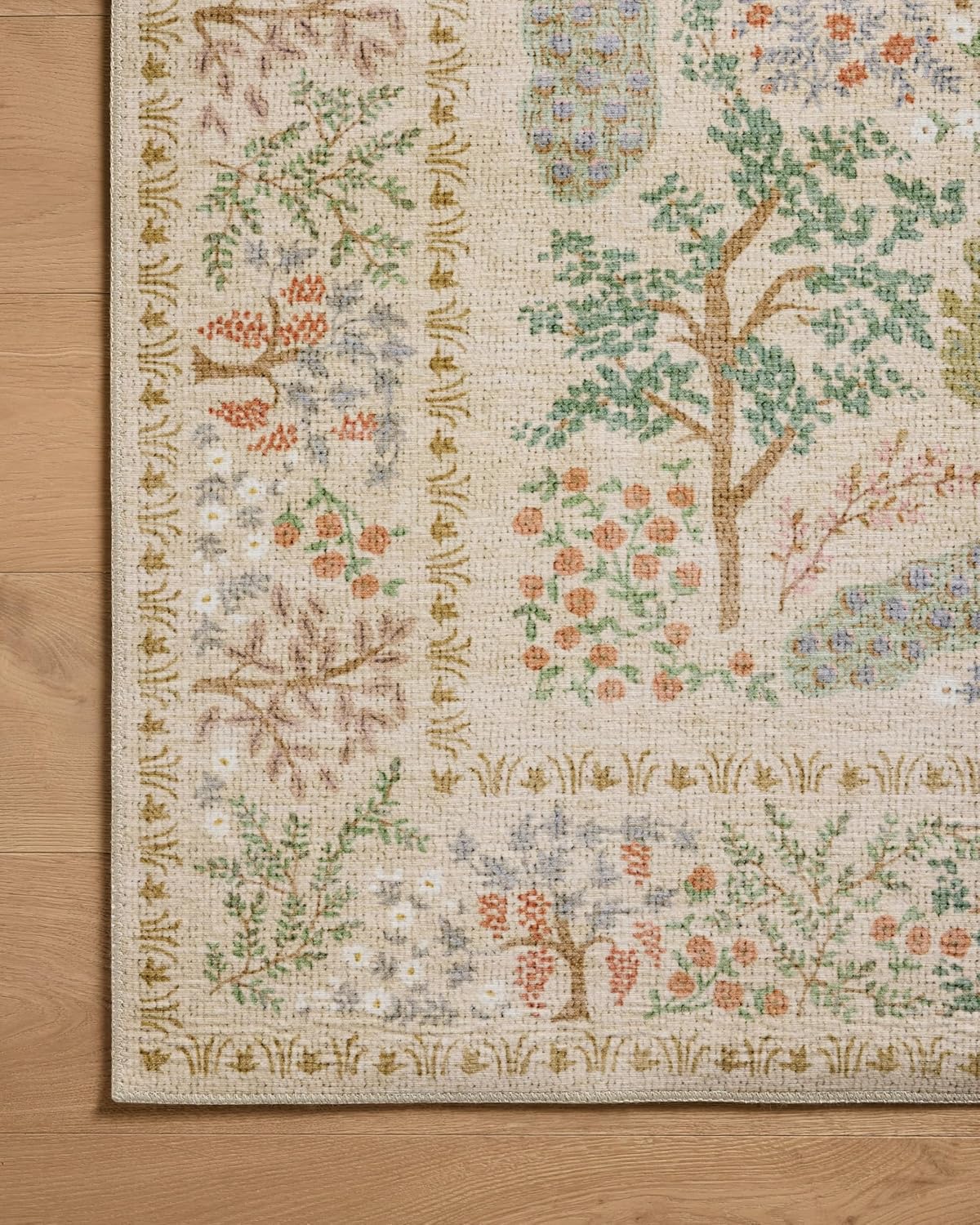 Loloi Rifle Paper Co. Canopy Collection CNP-05 Ivory 7'-6" x 9'-6" Area Rug