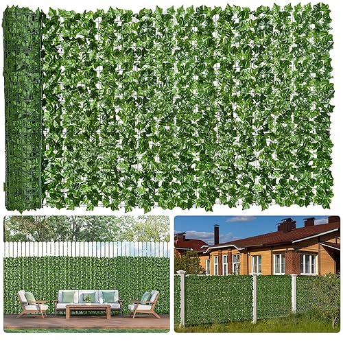Faux Ivy Privacy Fence Screen 28PCS 20 x 20 Inch
