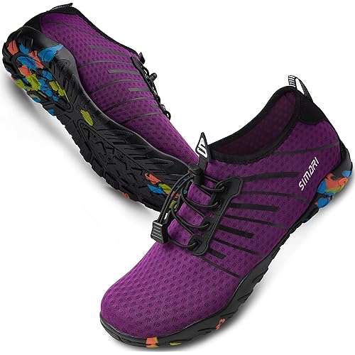 SIMARI Water Shoes Womens Mens Swim Beach Pool Aqua Sports Quick Dry Barefoot Diving Surf Walking