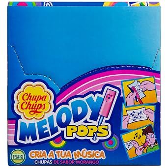 Chupa Chups' Melody Pops - Strawberry 48 Pack/720g