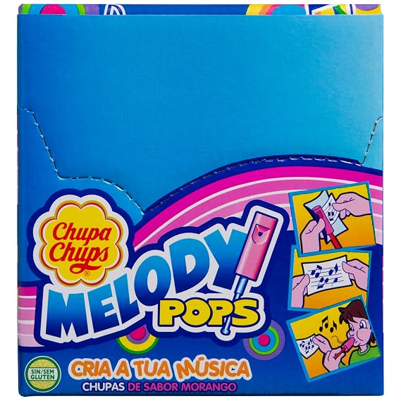 Chupa Chups' Melody Pops - Strawberry 48 Pack/720g