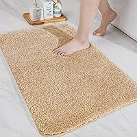 Vista 16 de COSY HOMEER Alfombras extra gruesas para el baño, tapetes de baño antideslizantes, tapete de felpa suave, peludo y 100% micro poliéster, tapete