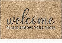 Vista 18 de AAZZKANG Tapete amarillo antideslizante y duradero para zapatos, grande, 36 x 24 pulgadas, ultra absorbente, fácil de limpiar, tapete para puerta