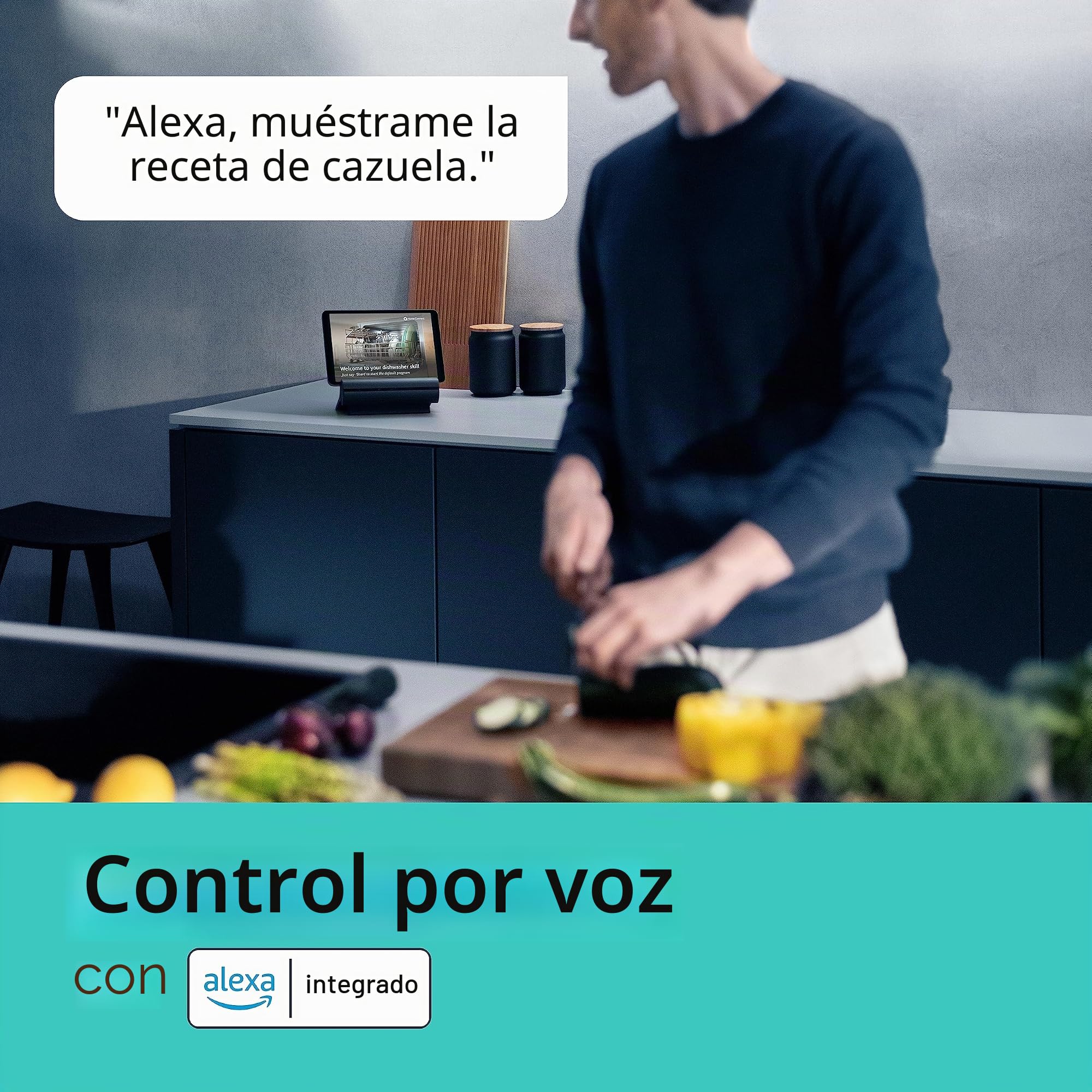 Siemens Smart Kitchen Dock XSDS10 - Centro de Control de Voz para Dispositivos de Cocina Inteligentes, Control por Gestos, Compatible con tabletas/Smartphones a Partir de iOS 15.0/Android 11, Color
