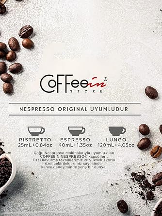 Coffeein Espresso Primein Aluminium Nespresso Kapsül Kahve 10'lu (Nespresso Uyumlu)%100 Arabica