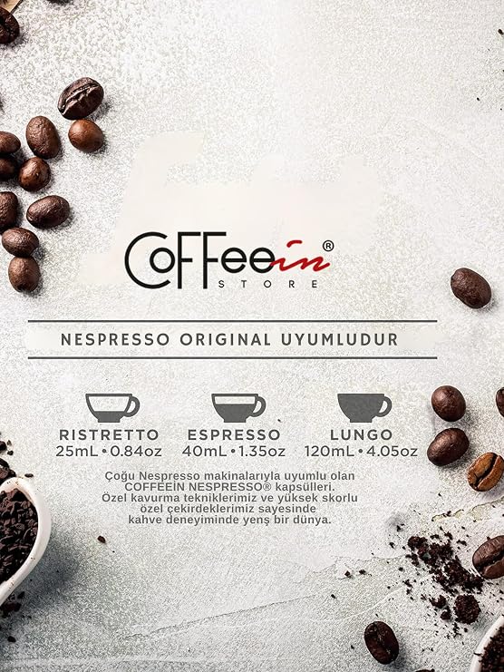 Coffeein Espresso Primein Aluminium Nespresso Kapsül Kahve 10'lu (Nespresso Uyumlu)%100 Arabica