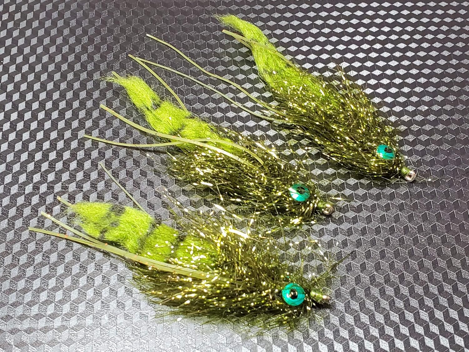 10 Redfish Crack, Red Fish Fly, 10 Fly Selection 2 of Each Color