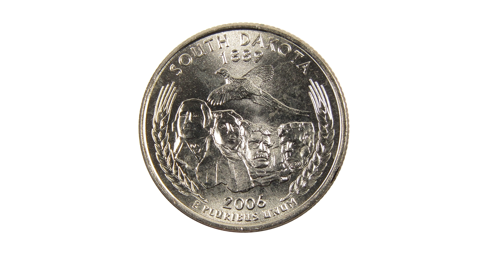 2006 D South Dakota State Quarter BU Uncirculated Clad 25c