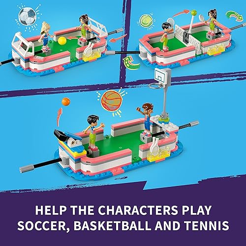 Miniatura 3 de LEGO Friends Sports Center 41744 - Juego de juguetes de construcción, diversión para niños y niñas a partir de 8 años, incluye juegos de fútbol,