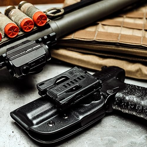 Miniatura 6 de Funda FN FNX-45 OWB  Fabricado en Estados Unidos  Se adapta a FN FNX 45, funda clásica OWB por Blade-Tech Holsters, cintura exterior abierta (mano