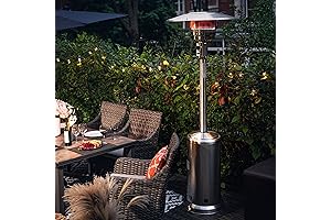 UPhA 46000 BTU Outdoor Patio Heater, Top-Rated Propane Patio Heater with Wheels