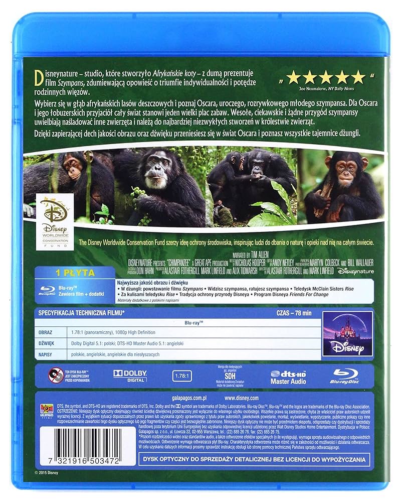 Amazon.co.jp | Chimpanzee [Blu-Ray] [Region B] (English
