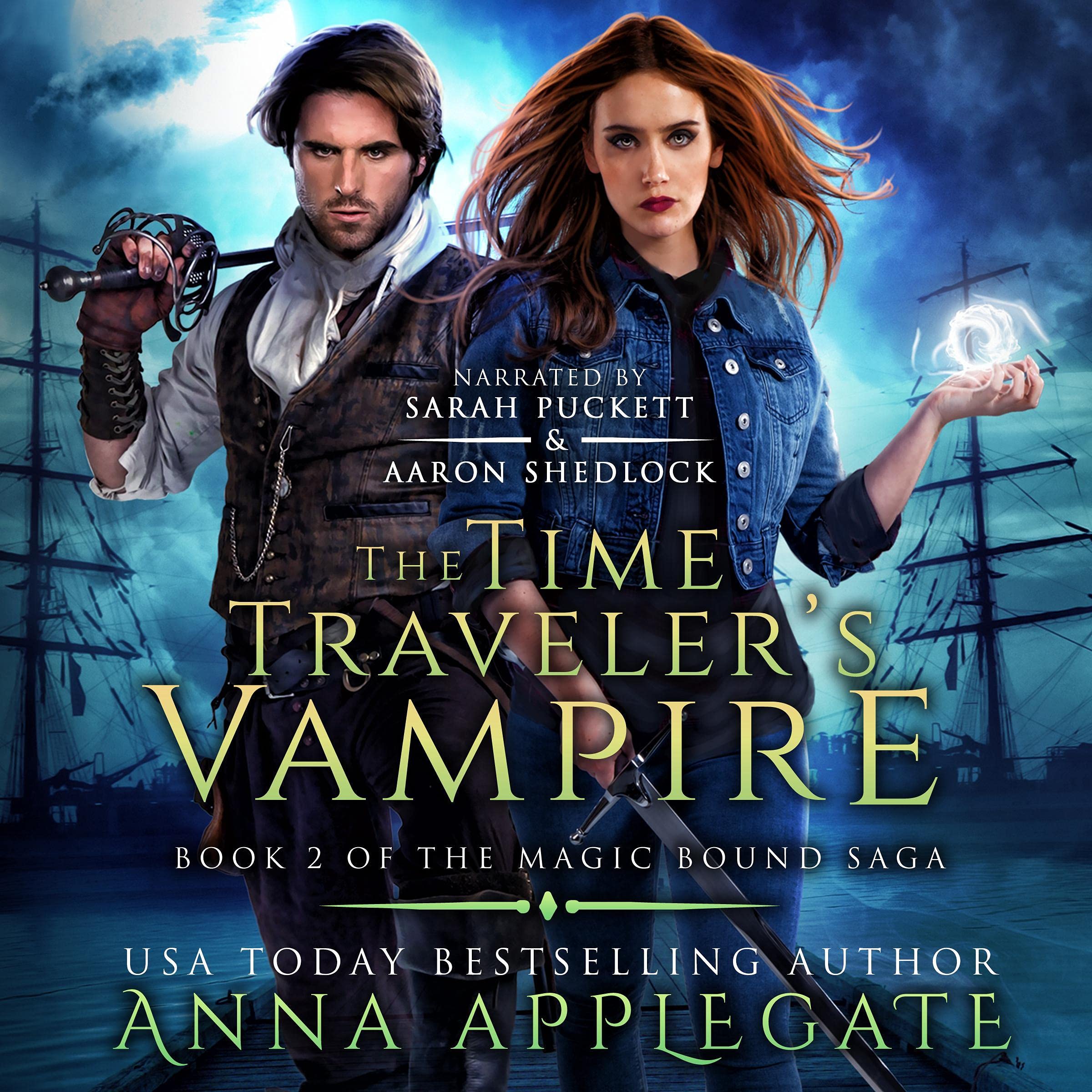 Cover art for The Time Traveler's Vampire (Book 2 of the Magic Bound Saga)
