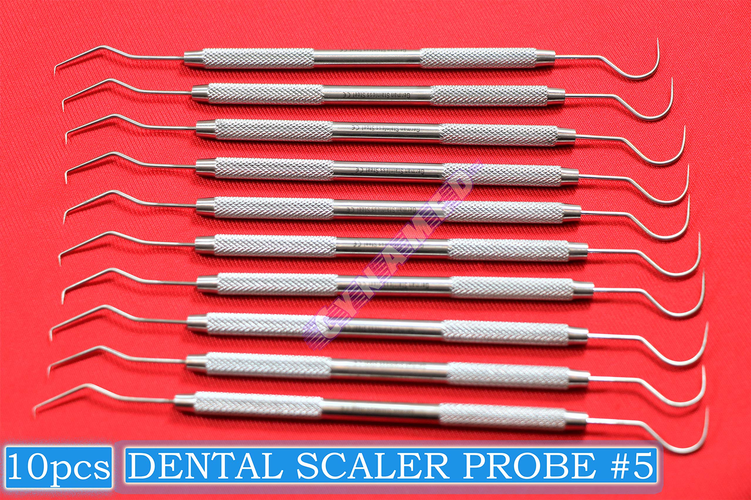 5 Williams-Fox Dental Instrument Goldman Fox Probe Scaler color marked NATRA eBa