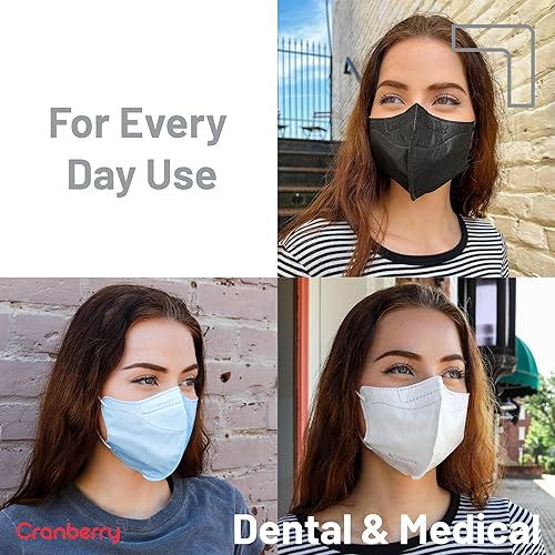 Miniatura 4 de Cranberry 360 - Mascarilla para las orejas, nivel 3, color plateado (paquete de 40)