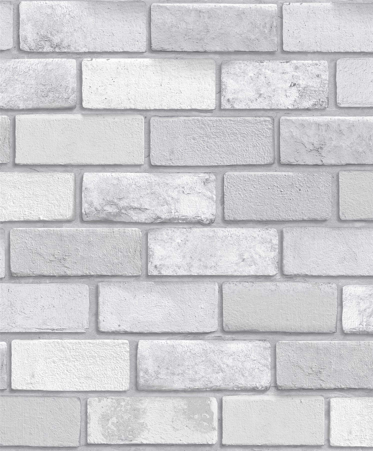 Yöl Silver Arthouse Diamond Brick Glitter Textured Vinyl Walppaper Modern Wallpaper