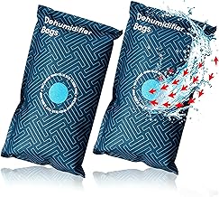 Car Dehumidifier Bags, Reusable Moisture Absorbers for Car Reducing Windscreen Condensation, Microwave-Rechargeable, Dehumidifier Bags for Cars, Vans, Caravans & Garages, 2 x 900g (1.8kg)