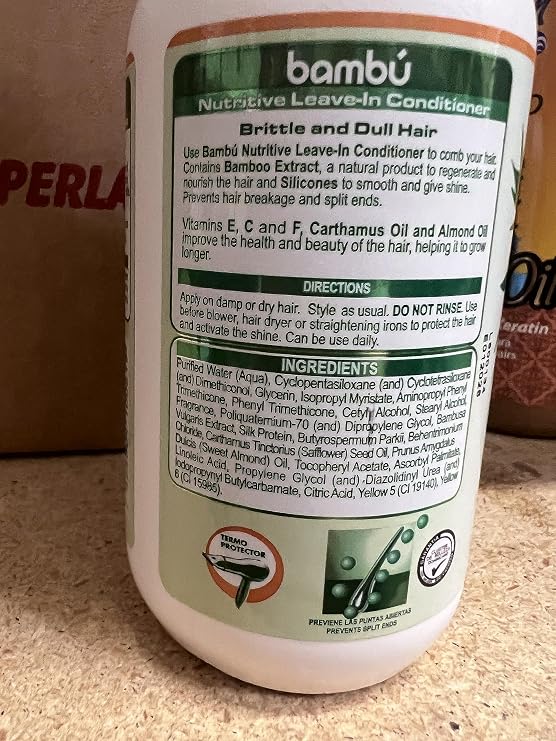 Silicon Mix Bambu Shampoo 36oz (Pack of 2) & Treatment 60oz & Leave-in 8oz (Pack of 2) Set