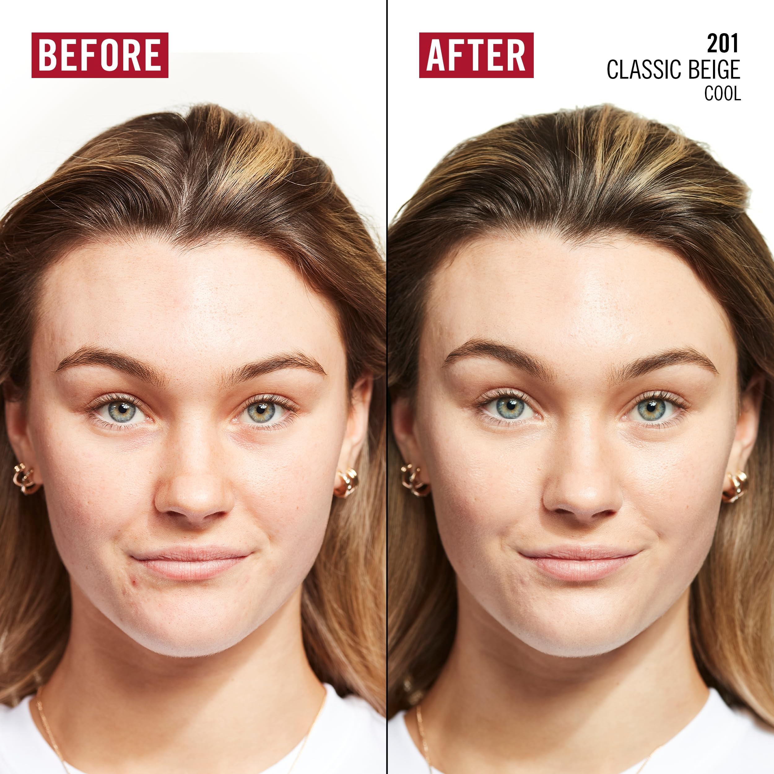 Rimmel Kind & Free, Glow It Up Moisturising Skin Tint, 201, Classic Beige, Healthy Glow, Blurs Imperfections - Image 2