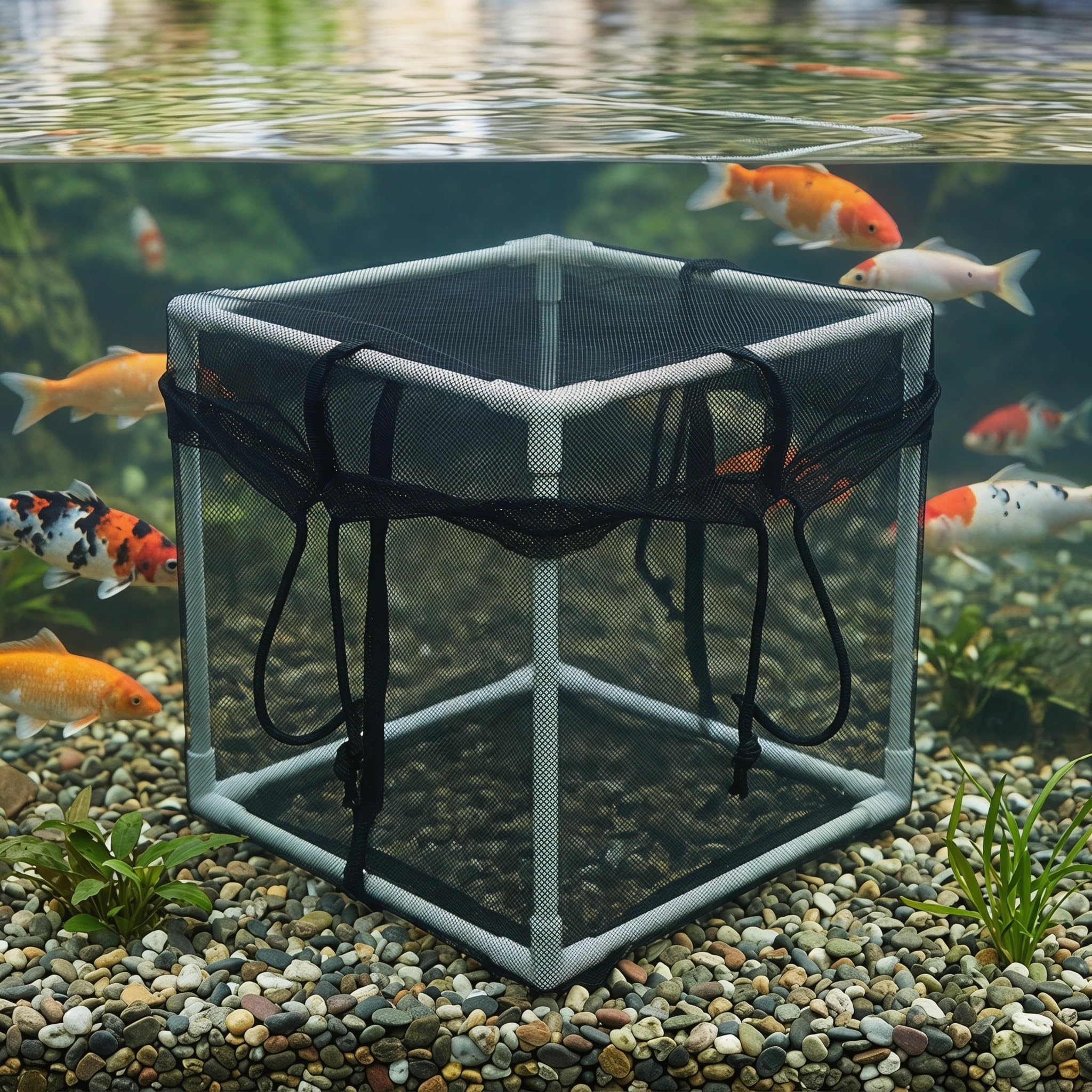 Operitacx 2 Stück Teichpumpen-Filterbeutel – Springbrunnenpumpen-Filterbeutel – Aquarium-Siebkorb zum Schutz vor Verunreinigungen und für eine einfache Reinigung von Teichen und Aquarien.