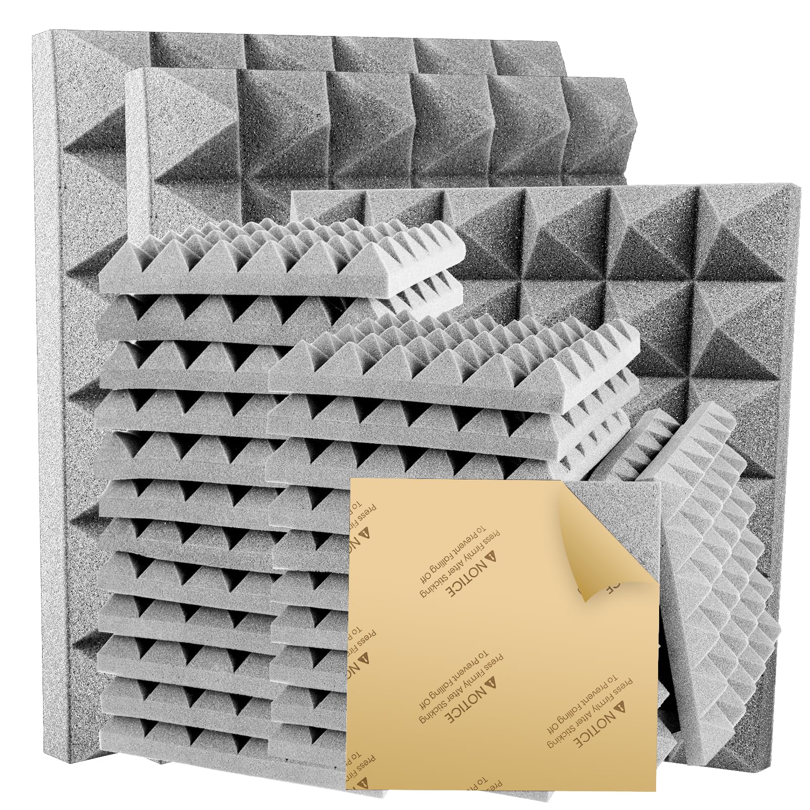 36 Pack Pyramid Acoustic Panels 12