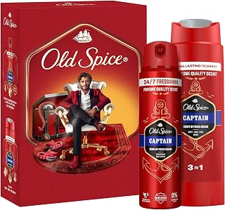 Old Spice Gentleman Geschenkset mit Captain Deospray und Duschgel