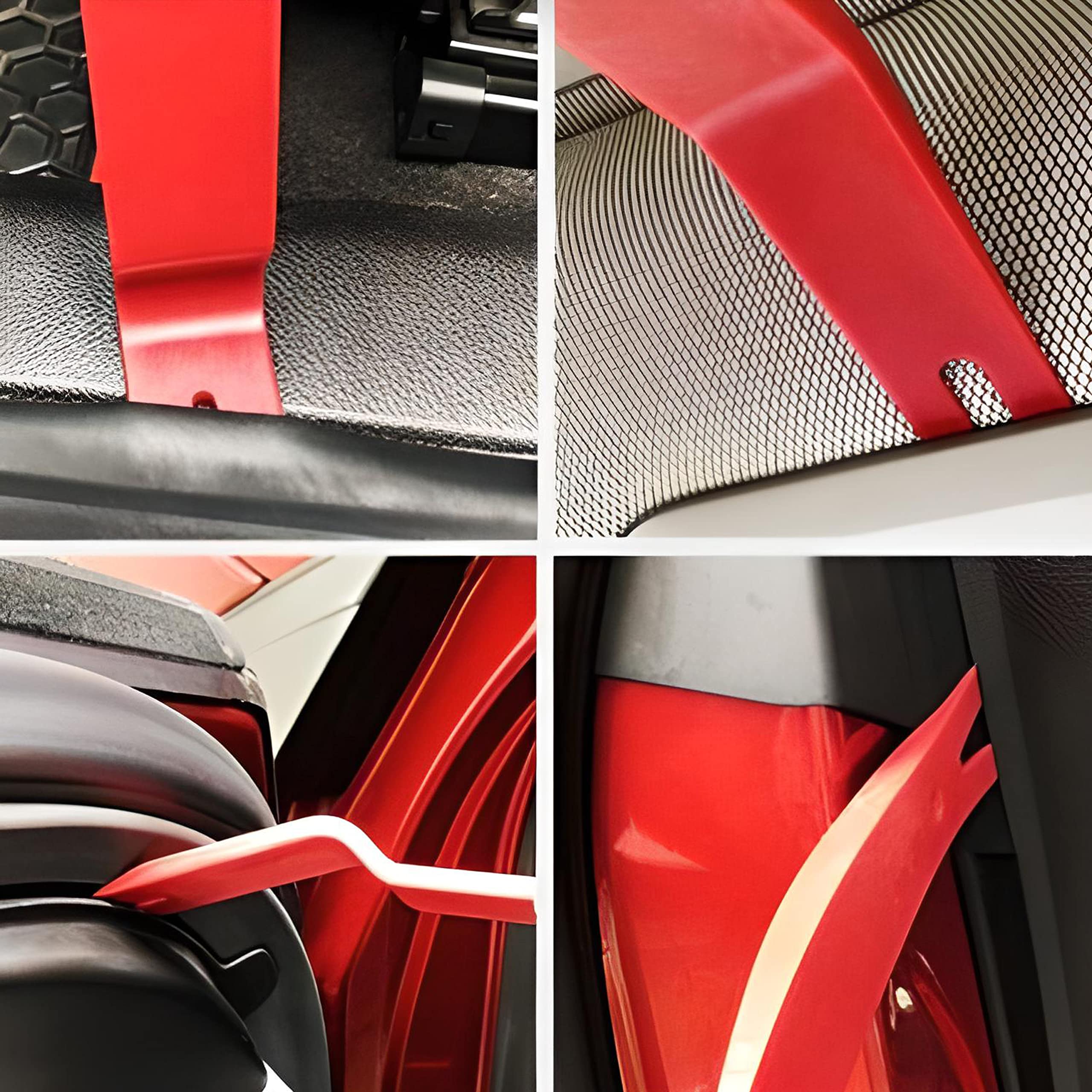 Retoo Strumenti di smontaggio automatico, set di cunei per rifiniture auto da 45 pezzi, strumento di riparazione auto universale per la rimozione dei pannelli dei pannelli delle portiere delle portier