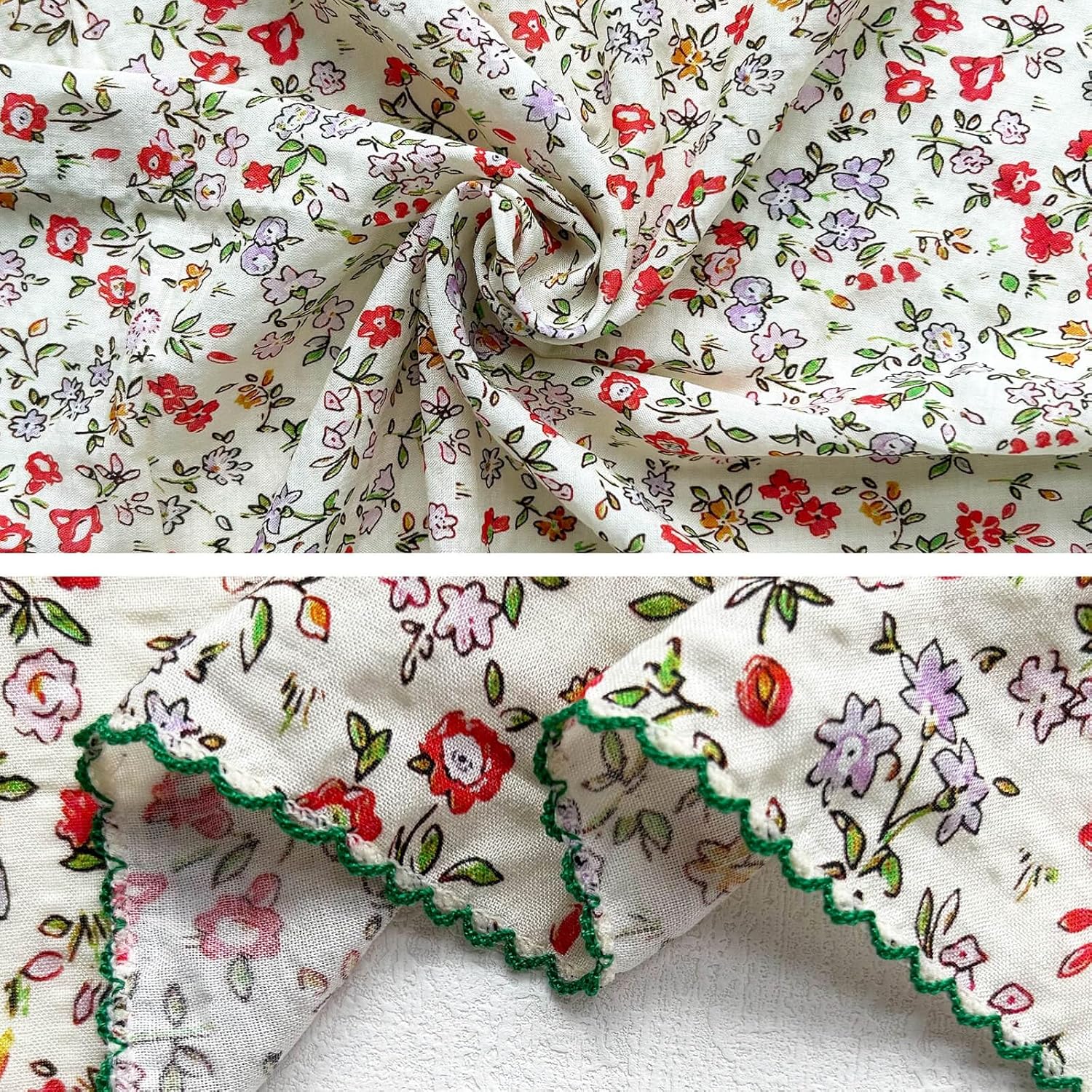 21"x21" Cotton Bandana for Women, Super Soft Textured Fabric, Kerchief, Neck Scarf for Women, All-Occasion Gift - Image 2