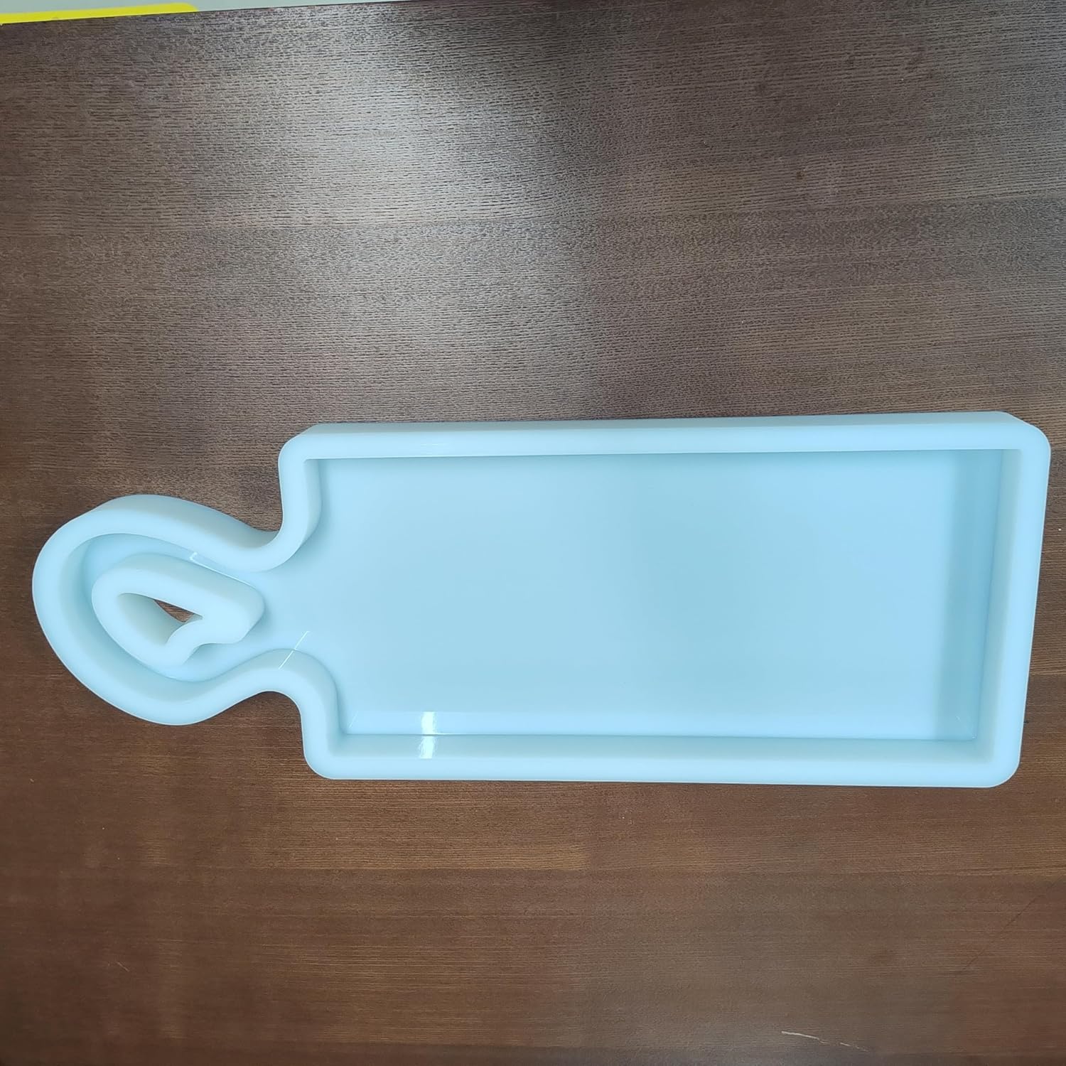 Large Silicone Serving Board Mold, Light Blue, Resin Casting Tray Design, Dishwasher Safe, Temperature Resistant, 25x8.5x1.5 Inch, Food-Grade Material
