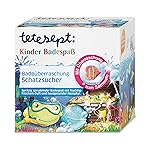 Tetesept Children's Bathing Surprise"Treasure Hunter" Squishy Bubbly Bath Essence with Collectable Figure and Small Bath History [Treasure Hunting] Pack of 3 x 140 g