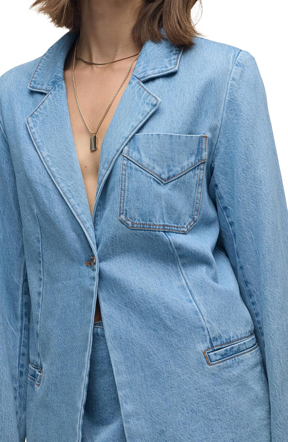 HUDSON Women's Stylized Boyfriend Blazer