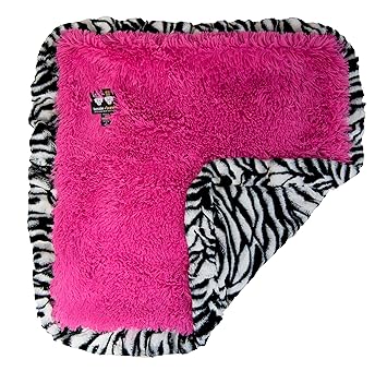 BESSIE AND BARNIE Zebra/Lollipop Luxury Shag Ultra Plush Faux Fur Pet, Dog, Cat, Puppy Super Soft Reversible Blanket (Multiple Sizes)