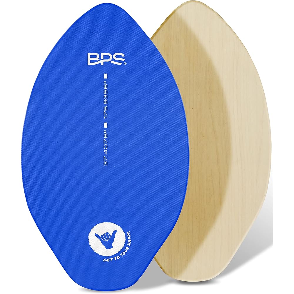 35 Inch Skim Boards 2 Pack 35 Inch Wooden Skimboards - Beach Skim Boards For Beginners, Teens & Adults With High Gloss Finish Cruiser Board